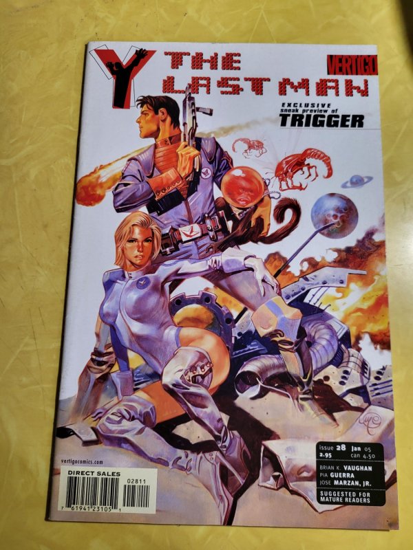 Y: The Last Man #28 (DC Comics, 2005), raw, ungraded comic book — front cover
