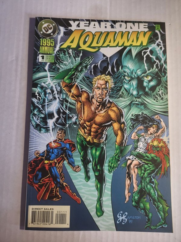 Aquaman Annual #1 (1995), raw, ungraded comic book — front cover