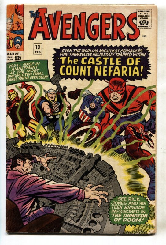 Avengers #13 (Marvel Comics, 2011), raw comic book in VG condition — front cover