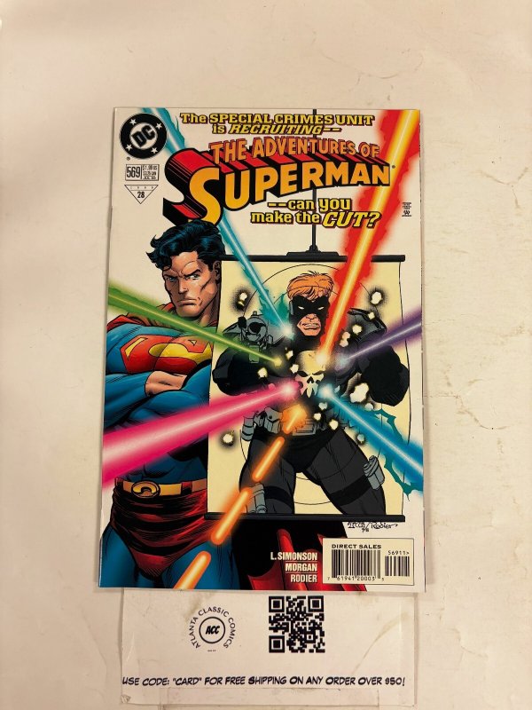 Adventures of Superman #569 (DC Comics, 1999), raw comic book in NM condition — front cover