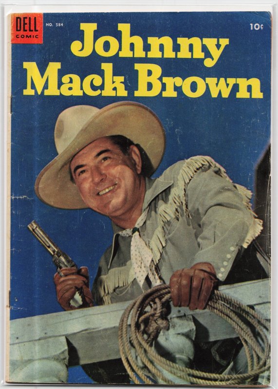 Four Color #584 (Dell Comics, 1954), raw, ungraded comic book — front cover