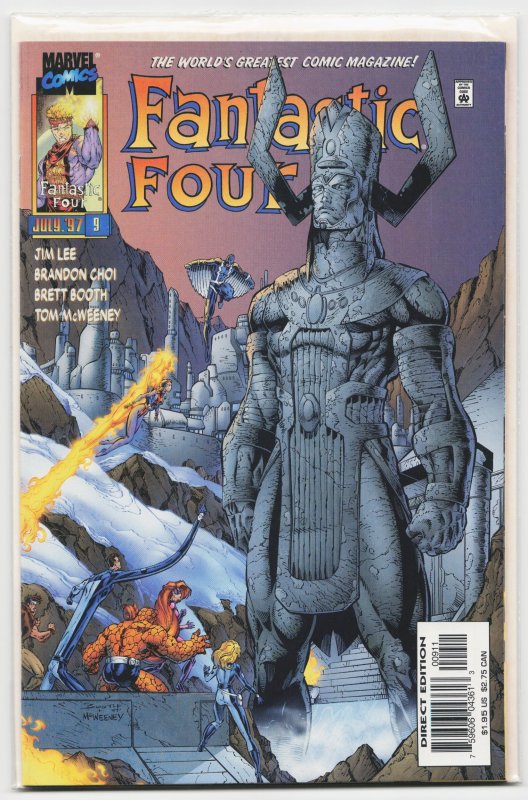 Fantastic Four #9 (Marvel Comics, 1997), raw, ungraded comic book — front cover