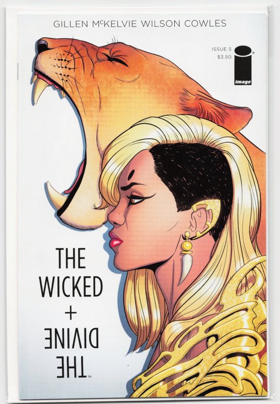 The Wicked + the Divine #5 (Image Comics, 2014), raw, ungraded comic book — front cover
