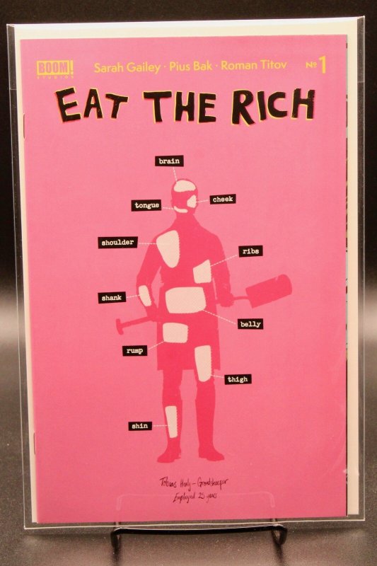 Eat the Rich #2 (Boom! Studios, 2021), raw, ungraded comic book — front cover