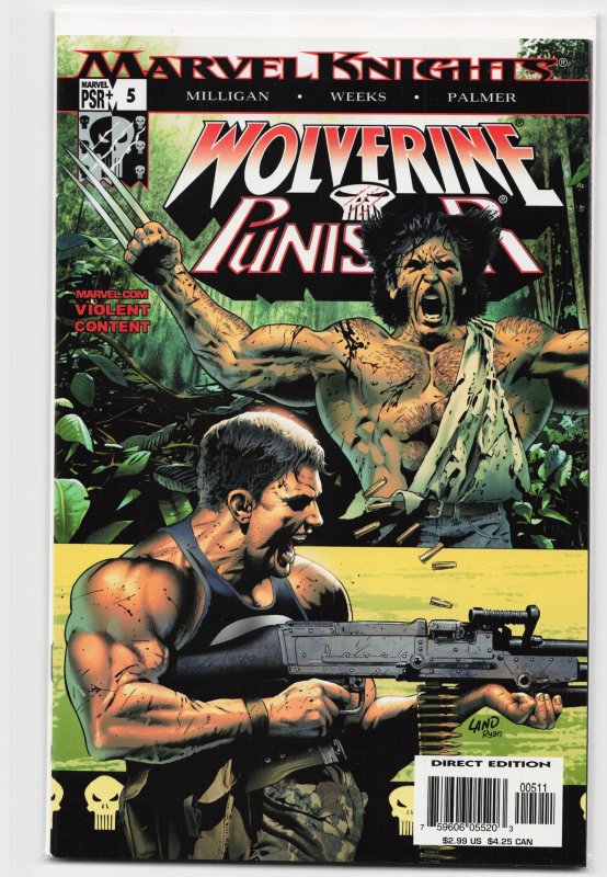 Wolverine/Punisher #5 (Marvel Comics, 2004), raw, ungraded comic book — front cover