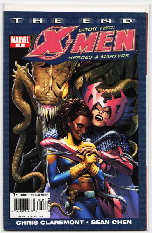 X-Men: The End: Book 2: Heroes & Martyrs #1 (Marvel Comics, 2005), raw, ungraded comic book — front cover