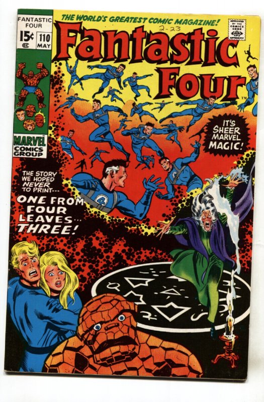 Fantastic Four #110 - 1971 - Marvel - VF - Comic Book (Marvel Comics, 1971), raw comic book in VF condition — front cover