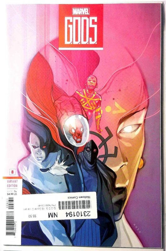 G.o.d.s #8 (Marvel Comics, 2024), raw, ungraded comic book — front cover