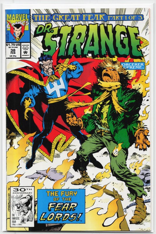 Doctor Strange, Sorcerer Supreme #38 (Marvel Comics, 1992), raw, ungraded comic book — front cover