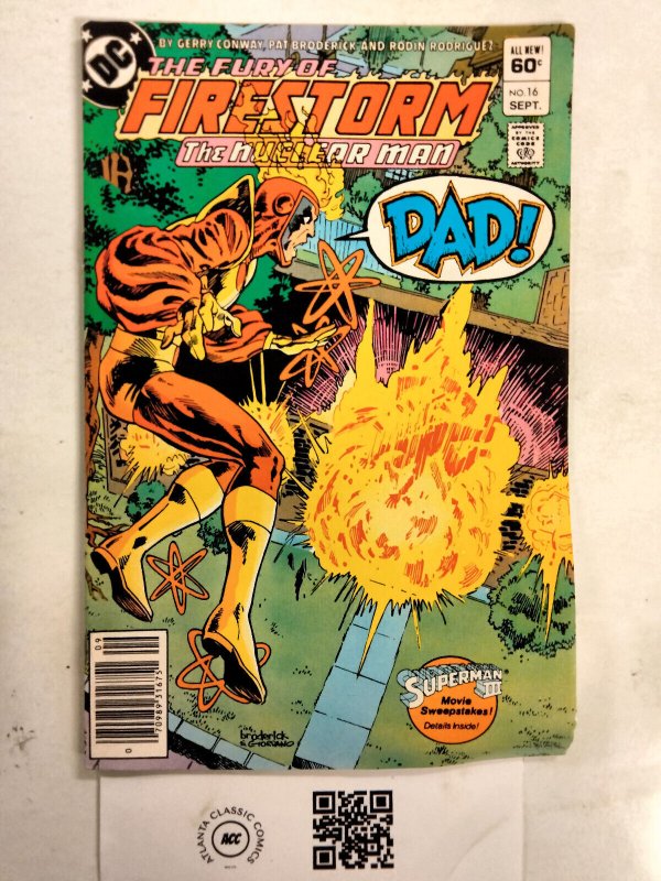 Firestorm the Nuclear Man #16 (DC Comics), raw comic book in VF condition — front cover
