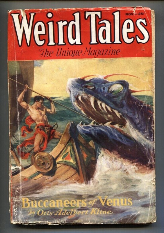 Pulp: Weird Tales 11/1932-Horror-J. Allen ST. John Cover-Pulp Magazine (St. John Publications, 1932), raw, ungraded comic book — front cover