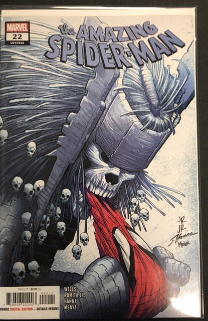 The Amazing Spider-Man #22 (Marvel Comics, 2023), raw, ungraded comic book — front cover