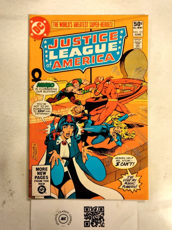Justice League of America #191 (DC Comics), raw comic book in NM condition — front cover