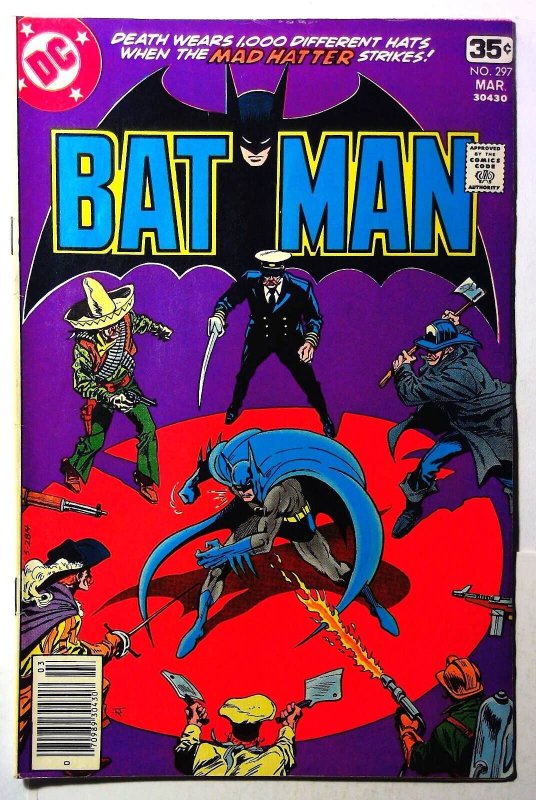 Batman #297 (DC Comics, 1978), raw, ungraded comic book — front cover