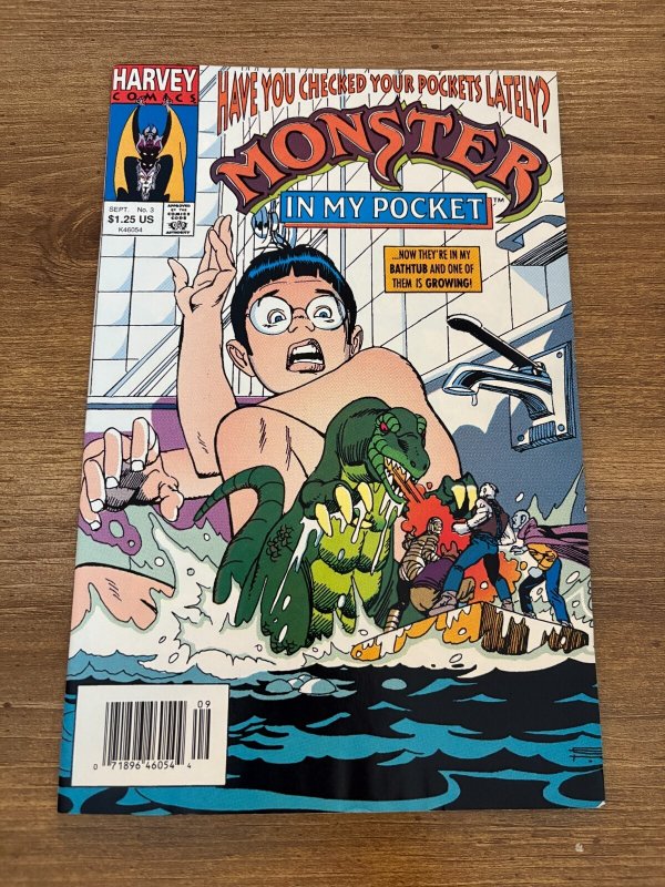 Monster in My Pocket #3, raw comic book in VF/NM condition — front cover
