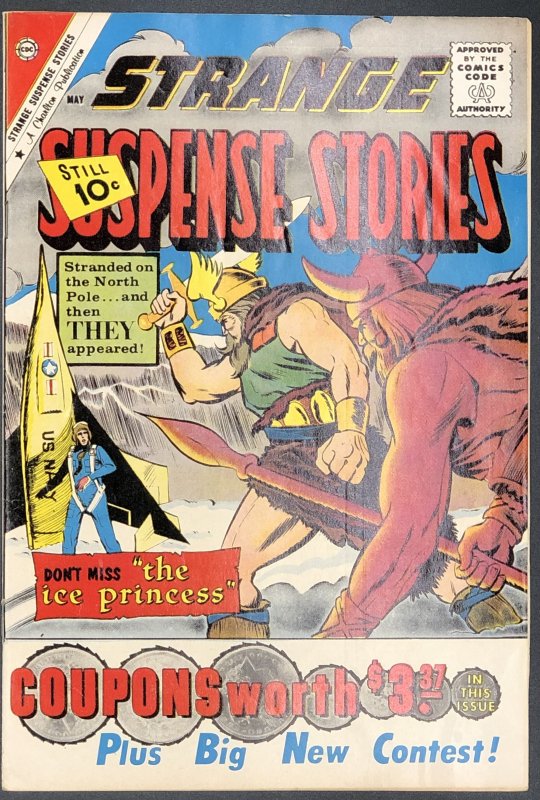 Strange Suspense Stories #53 (1961), raw comic book in VF condition — front cover