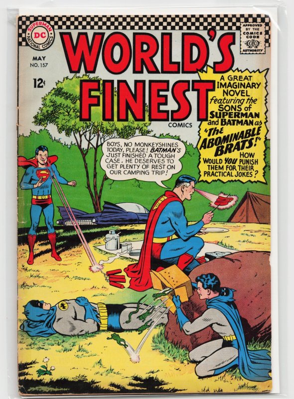 World's Finest Comics #157 (DC Comics, 1966), raw, ungraded comic book — front cover