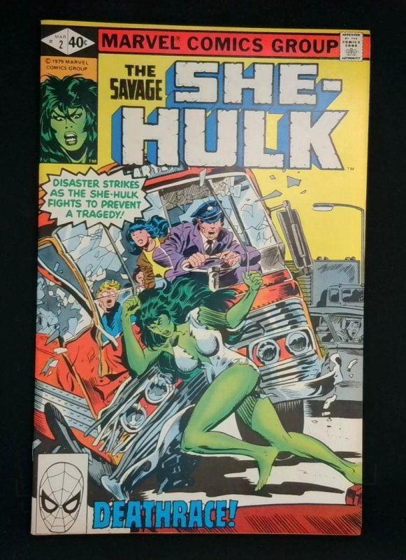 Savage She-Hulk #2 (Marvel Comics, 1980), raw comic book in NM condition — front cover