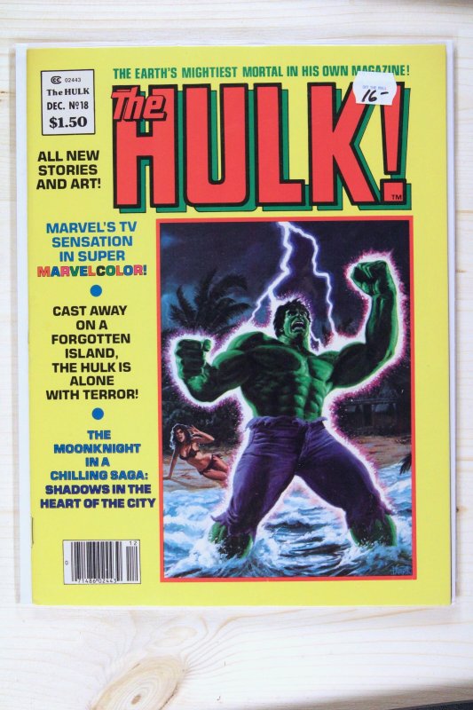 The Hulk! #18 (Marvel Comics, 1979), raw comic book in NM 9.4 condition — front cover