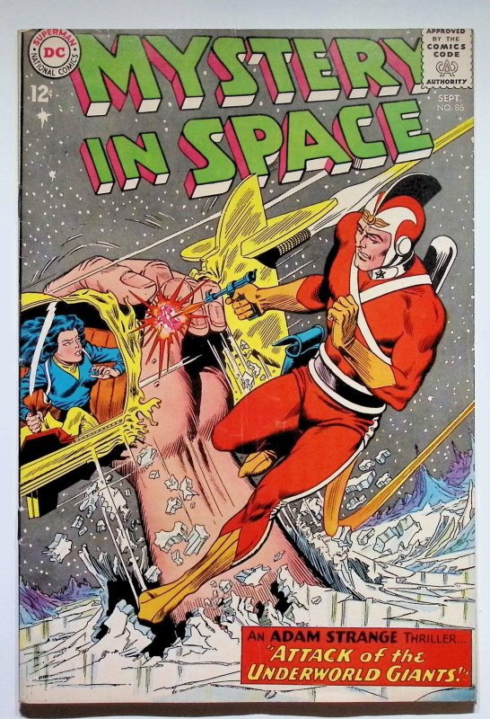 Mystery in Space #86 (DC Comics, 1963), raw, ungraded comic book — front cover