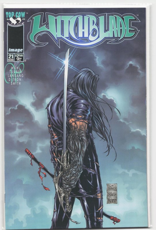 Witchblade #21 (Top Cow, 1998), raw, ungraded comic book — front cover