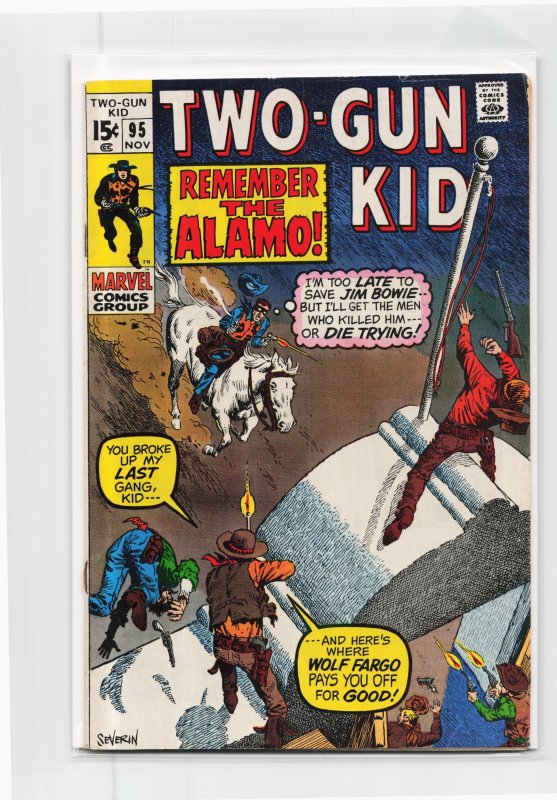 Two-Gun Kid #95 (Marvel Comics, 1970), raw, ungraded comic book — front cover