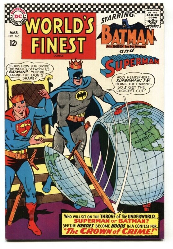 World's Finest #165 (DC Comics, 1967), raw comic book in VF condition — front cover