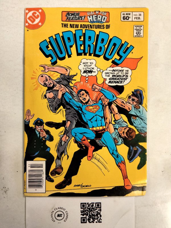 Superboy #38 (DC Comics), raw comic book in NM condition — front cover