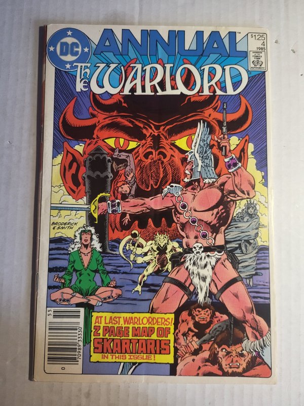 Warlord Annual #4 (DC Comics, 1985), raw, ungraded comic book — front cover