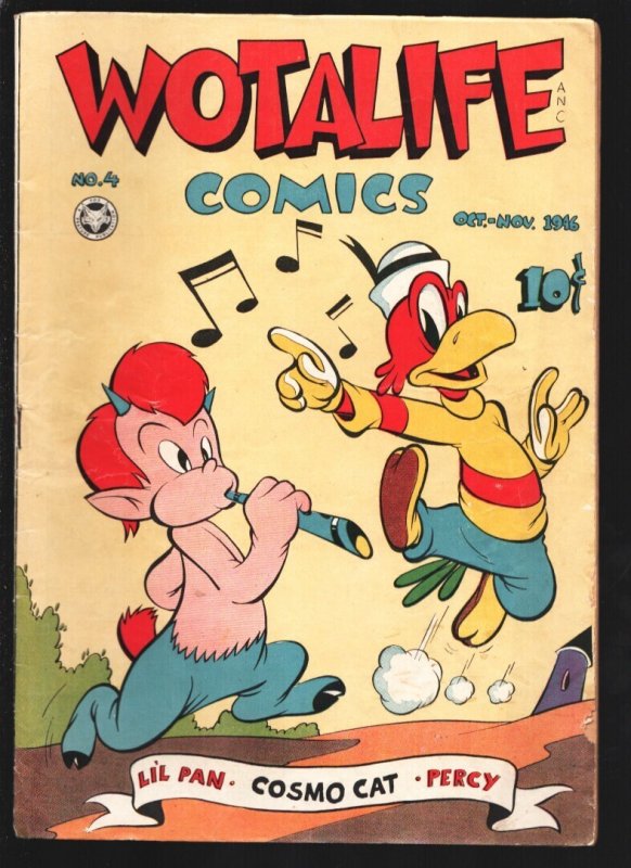 Wotalife #4 (Fox Feature Syndicate, 1946), raw, ungraded comic book — front cover