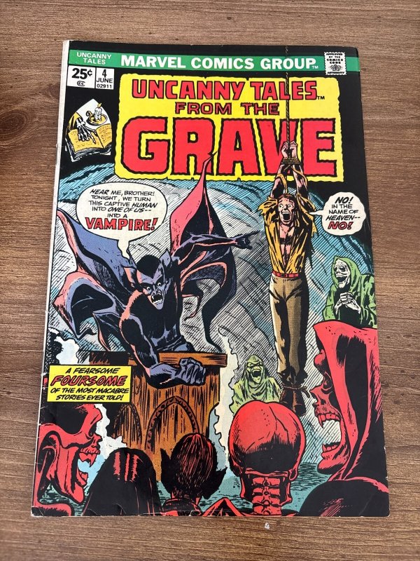 Uncanny Tales from the Grave #4 (Marvel Comics), raw comic book in VF condition — front cover