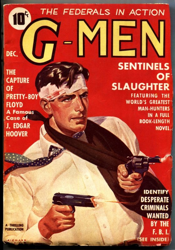 G-Men 12/1937-Dan Fowler-FBI-J.Edgar Hoover-pulp Magazine, raw, ungraded comic book — front cover