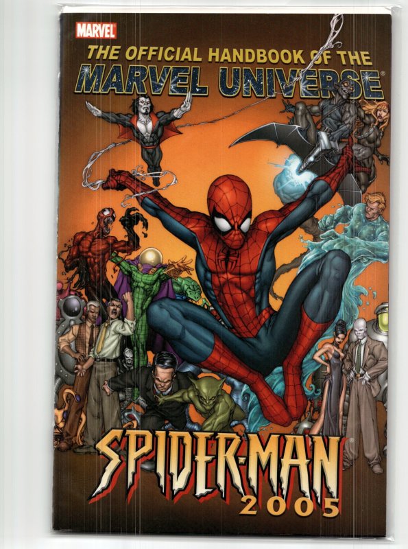 Official Handbook of the Marvel Universe: Spider-Man 2005 (2005) Spider-Man (Marvel Comics, 2005), raw, ungraded comic book — front cover