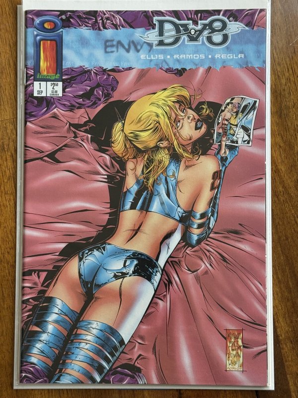 DV8 Envy #1 (1996), raw comic book in NM 9.4 condition — front cover