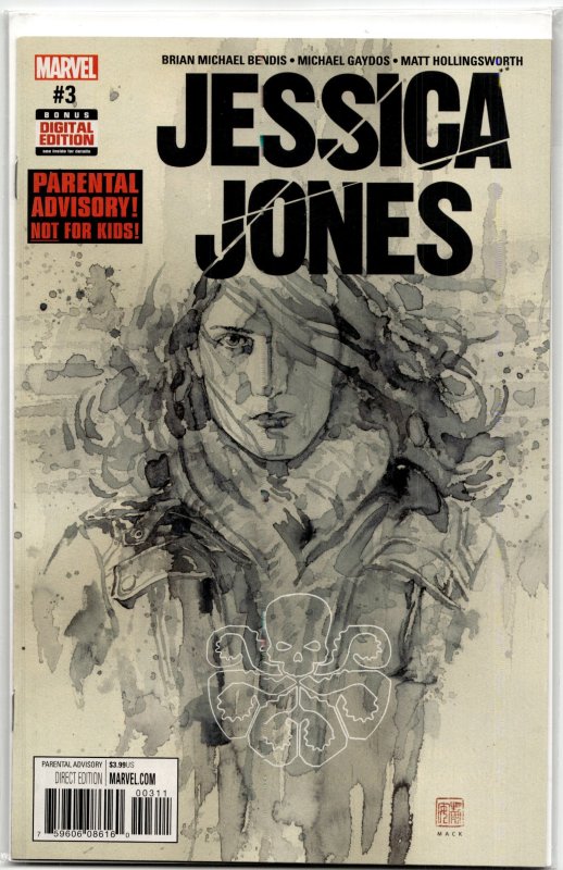 Jessica Jones #3 (Marvel Comics, 2017), raw, ungraded comic book — front cover