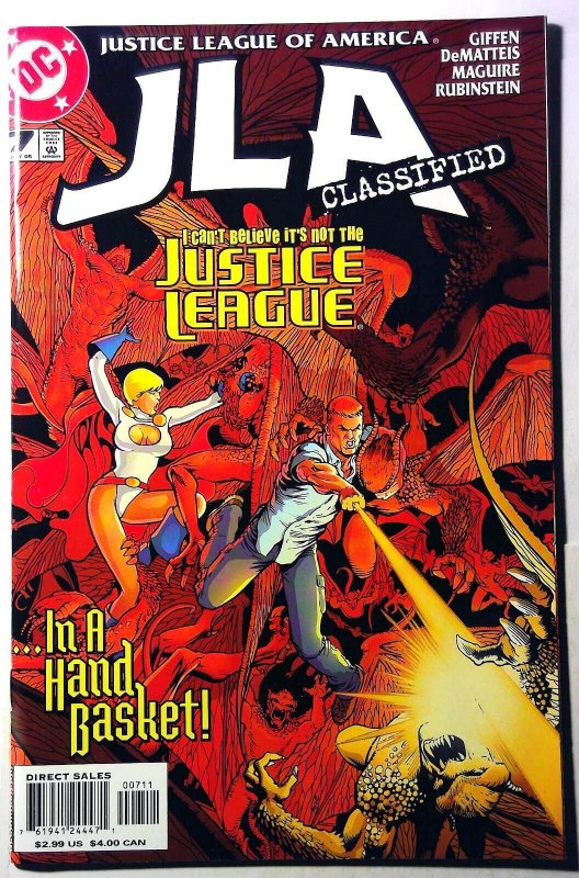 JLA Classified #7 (DC Comics, 2005), raw, ungraded comic book — front cover