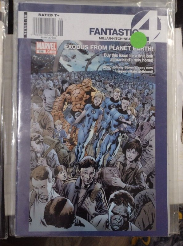 Fantastic Four #555 (Marvel Comics, 2008), raw, ungraded comic book — front cover
