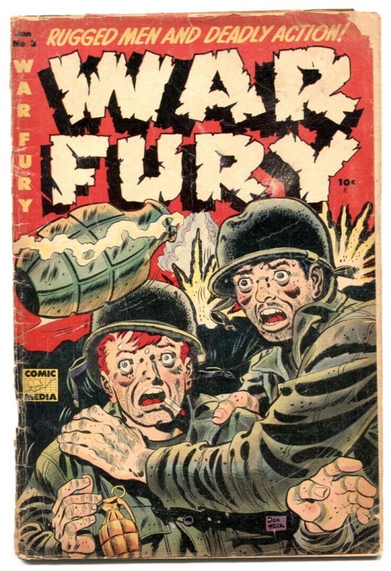 War Fury #3 (1953), raw, ungraded comic book — front cover