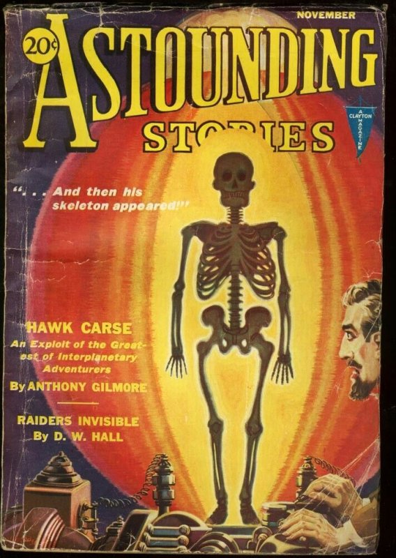 Astounding Stories 1931 Nov-Skeleton Cover VG (1931), raw comic book in VG condition — front cover
