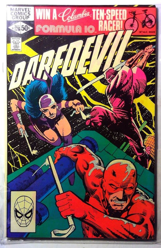 Daredevil #176 (Marvel Comics, 1981), raw, ungraded comic book — front cover