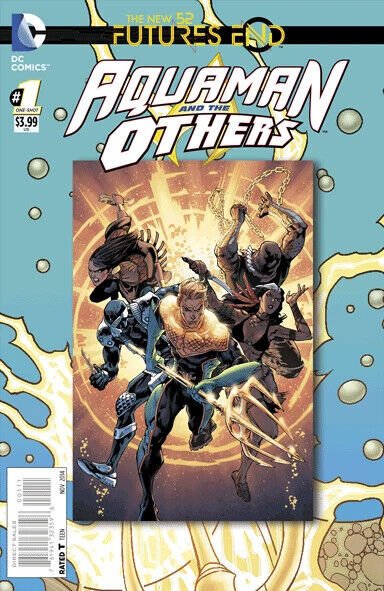 Aquaman and the Others: Futures End #1 (2014), raw comic book in NM condition — front cover