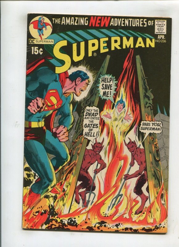 Superman #236 (DC Comics, 1971), raw comic book in 6.5 condition — front cover