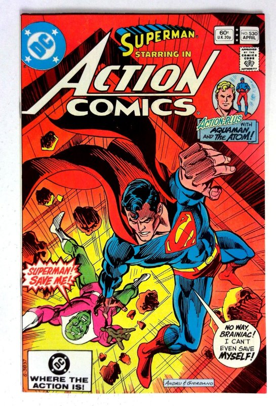 Action #530 (DC Comics, 1982), raw comic book in VF/NM condition — front cover