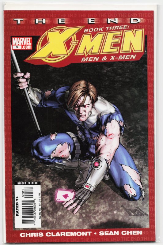 X-Men: The End: Book 3: Men & X-Men #5 (Marvel Comics, 2006), raw, ungraded comic book — front cover