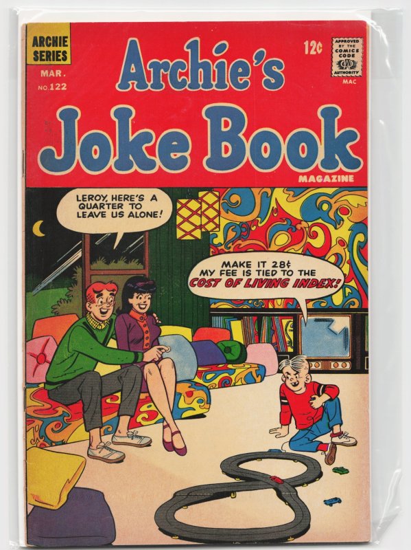 Archie's Joke Book Magazine #122 (Archie Comics, 1968), raw, ungraded comic book — front cover