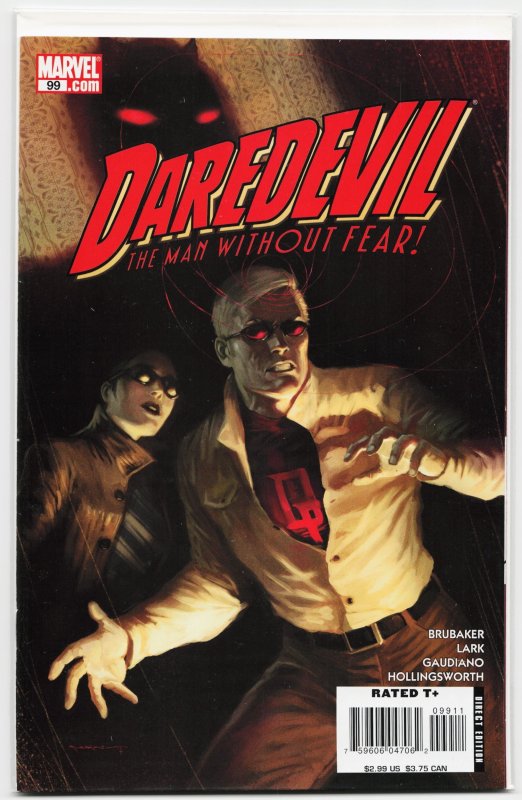 Daredevil #99 (Marvel Comics, 2007), raw, ungraded comic book — front cover