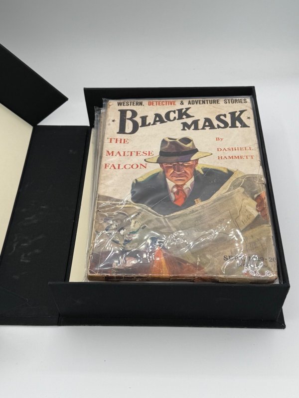 Black Mask - Complete Maltese Falcon Pulp Serial - Includes Clamshell Case, raw, ungraded comic book — front cover