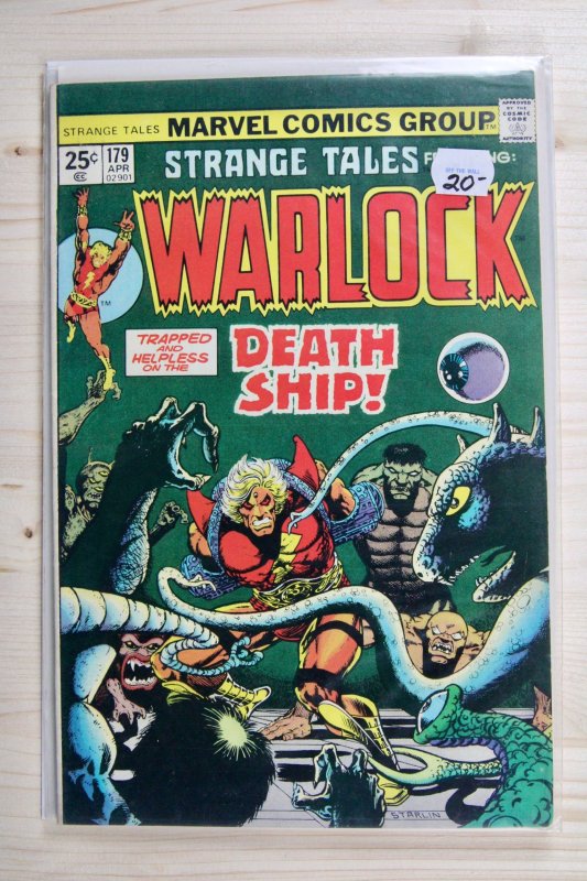 Strange Tales #179 (Marvel Comics, 1975), raw comic book in VF 8.0 condition — front cover
