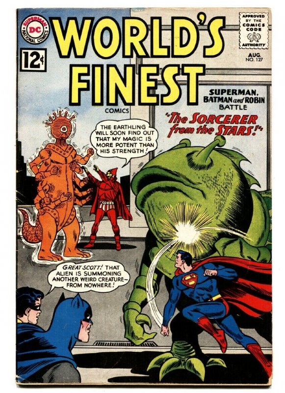 Worlds Finest #127 (DC Comics, 1962), raw, ungraded comic book — front cover