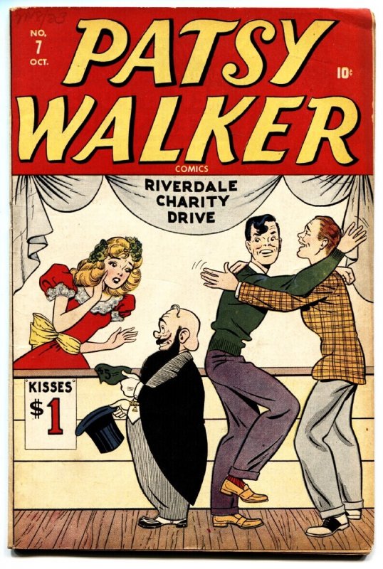 Patsy Walker #7 (1946), raw, ungraded comic book — front cover